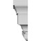 Ekena Millwork 25" Bottom Width x 28 3/4" Top Width x 7 1/8"H x 5/8"P Stockport Crosshead CRH07X25ST - alternate 3